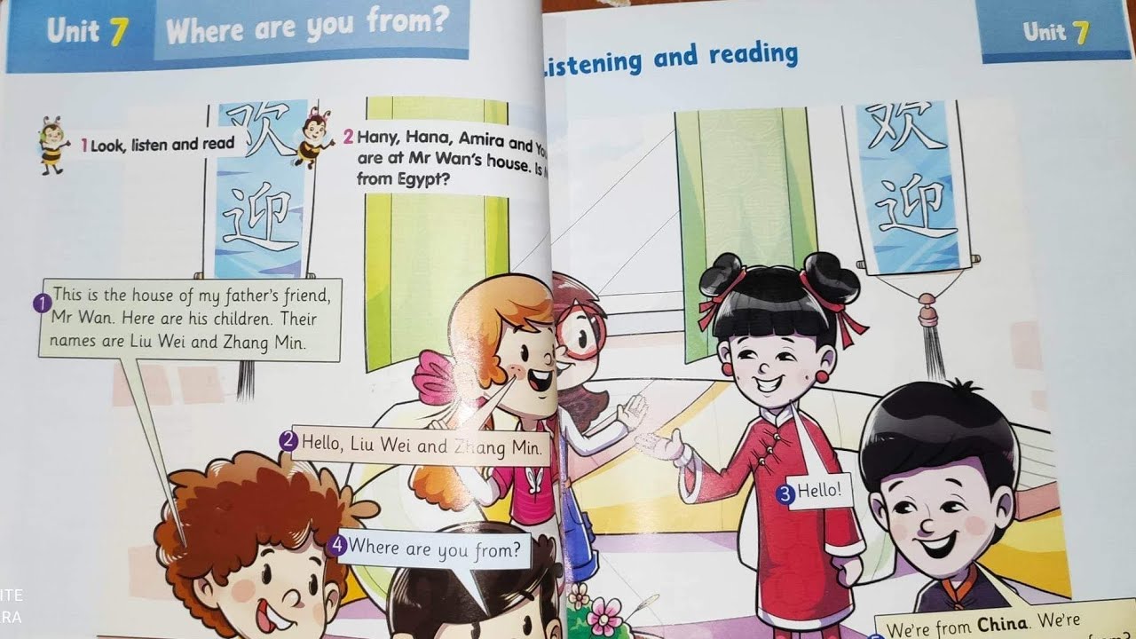 الوحدة السابعه انجليزى الصف الثالث الابتدائي ترم تانى كتاب المدرسة? where are you from