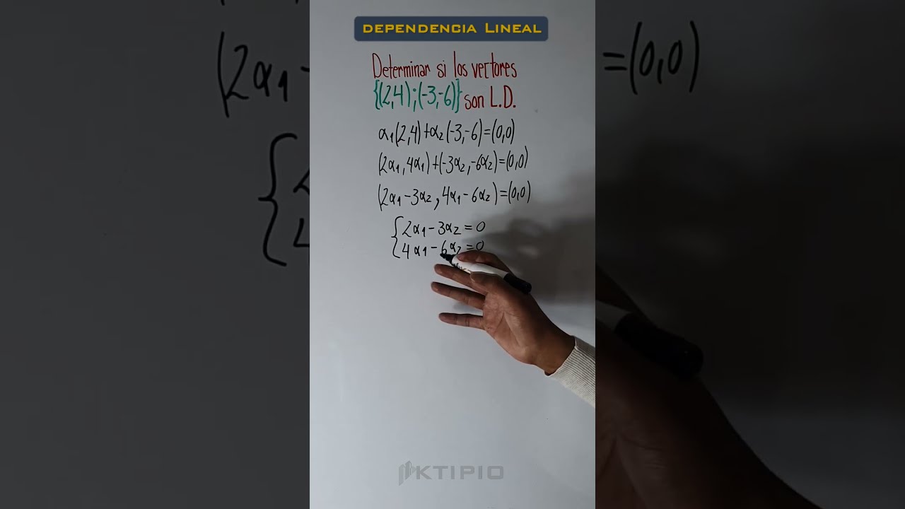 Dependencia Lineal #curso