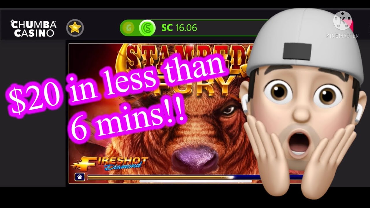$20 bucks in less than 6 mins - sureal!  That&rsquo;s Chumba Casino for yah!