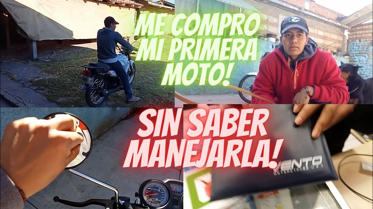 ME COMPRO Mi PRIMERA MOTO y LE METO SU Primer RAYON!!!