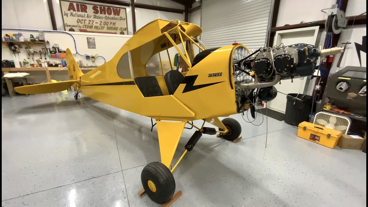 Got My New Engine Mounted On My J-3 Cub (Update #37)