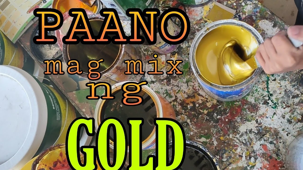 Paano mag timpla ng kulay gold || How to mix gold color Paint