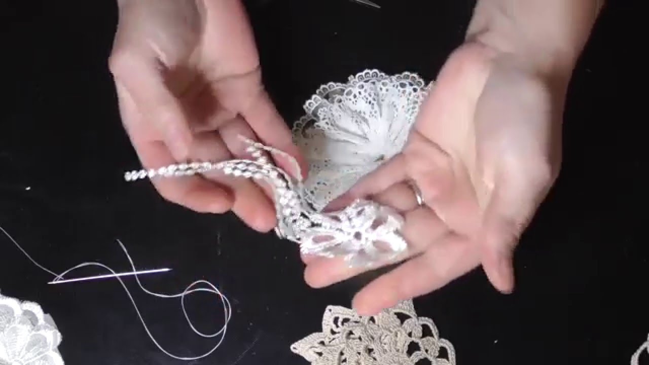 Easy shabby chic flower with beautiful tails full tutorial