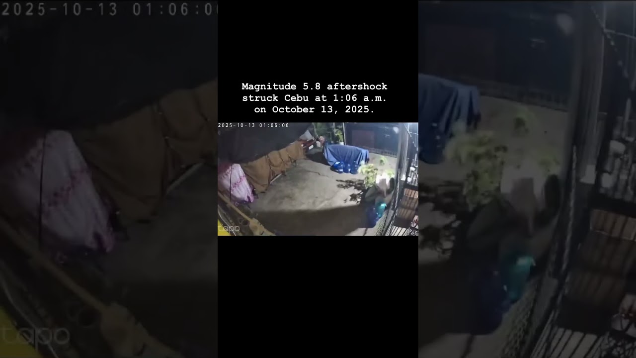 Magnitude 5.8 October 13, 2025 #cebuearthquake #earthquake #EarthquakeAlert Video CTTO