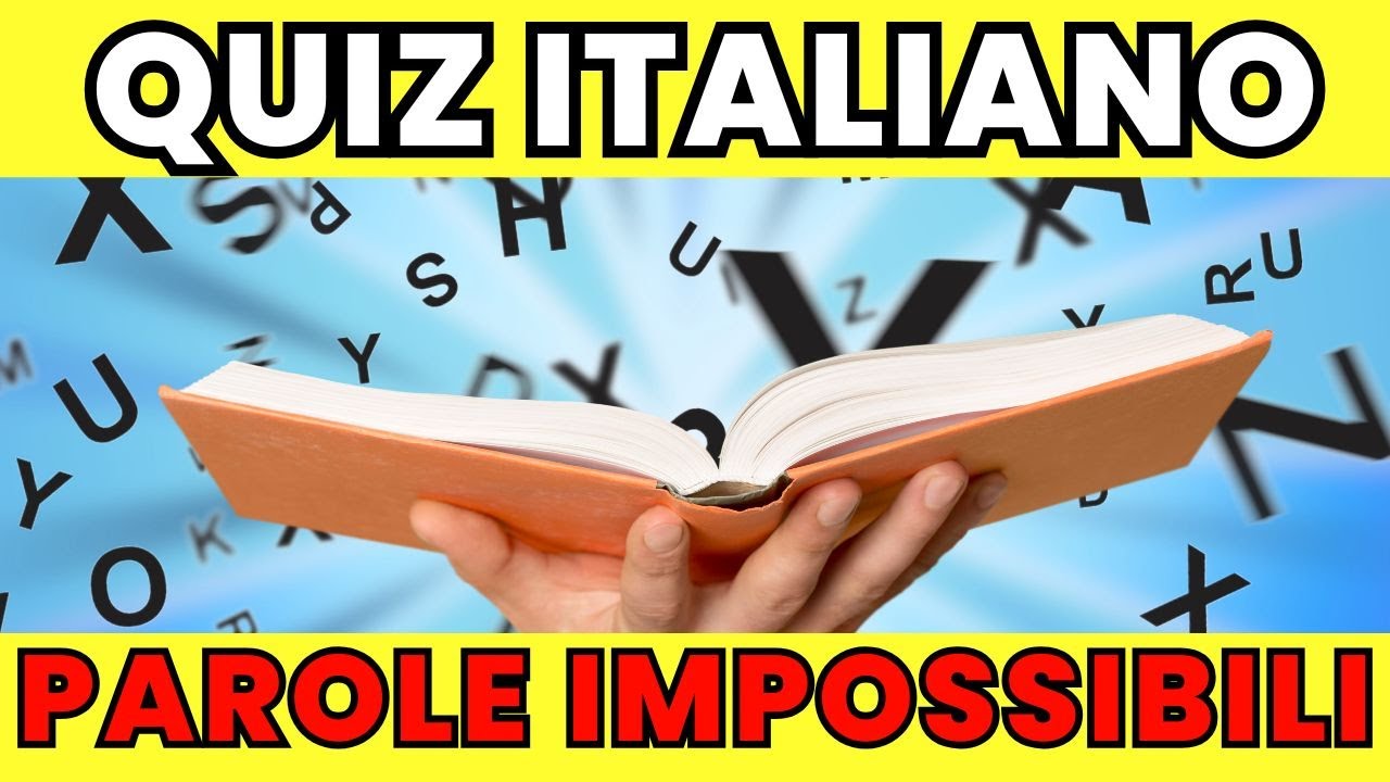 🟡 Le parole italiane più difficili: Solo pochi le conoscono!