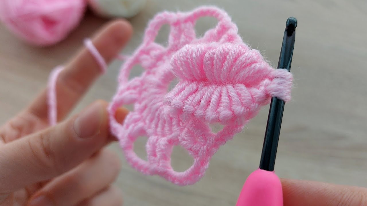 Super Easy Crochet Knitting Motif Flower Making Çok Kolay Harika Tığ İşi Motif Çiçek Yapımı
