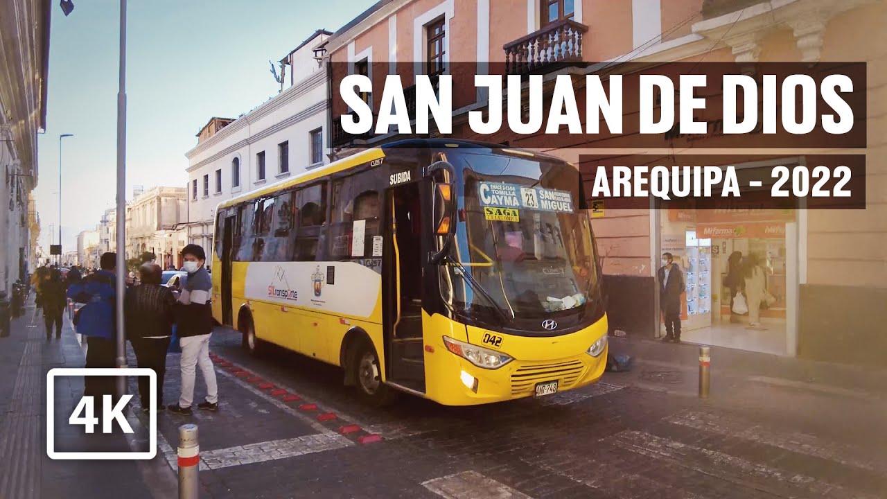 Calle San Juan de Dios ORDENADA y sin TRAFICO?? | Arequipa 4K