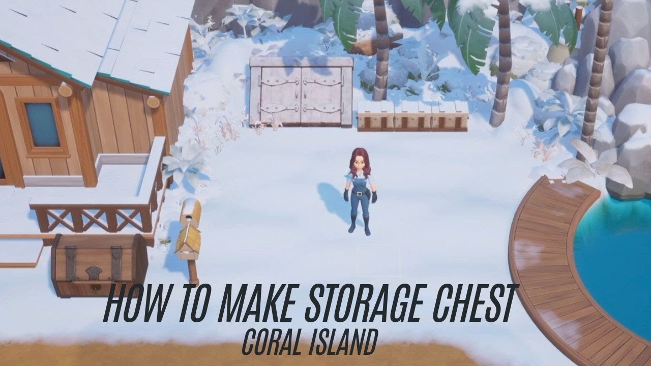 How to make Storage Chest in coral island