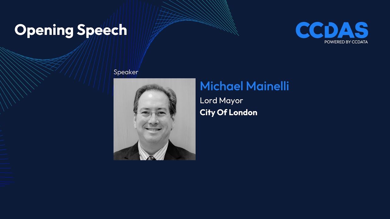 Welcome to CCData's Digital Asset Summit, Featuring Michael Mainelli | CCDAS 2023
