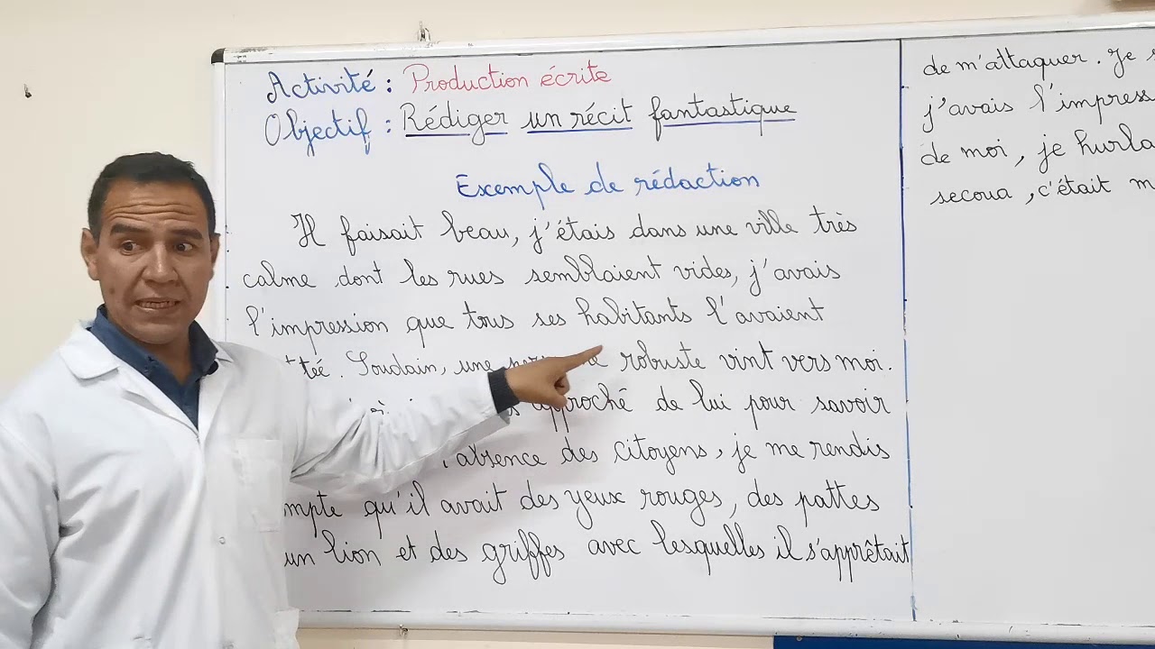 MS TC LSH FR production écrite   le récit fantastique