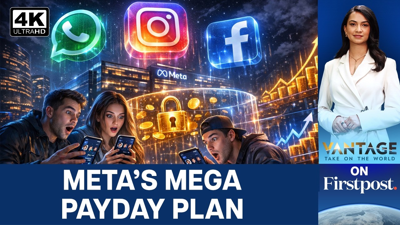 Meta запускает платные подписки для Facebook, Instagram и WhatsApp | Vantage на Firstpost | 4K