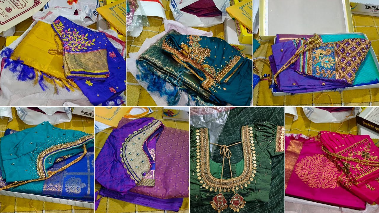 என்னோட கல்யாண Sarees பாக்கலாமா?? | Marriage Sarees & Aari work blouse | My Collection