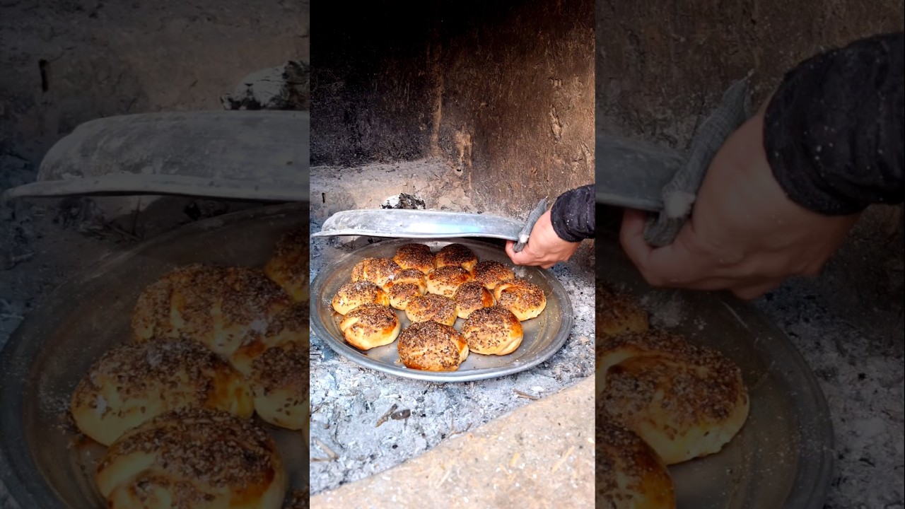 Baking Local Delicious Bread🥐🔥 | Village Life of Iran| rural Cuisine #village #nomads #cooking