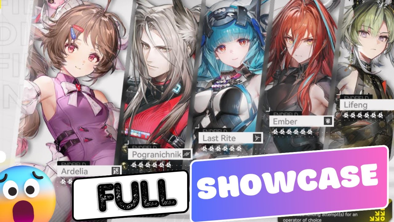 【Arknights Endfield】Full Animation + Chi Tiết Kỹ Năng Toàn Bộ Nhân Vật 6★ Trong Banner Standard