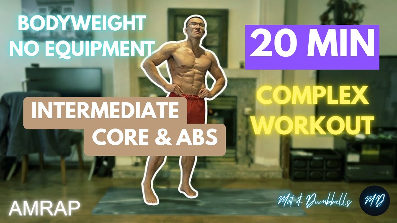 20 Min CORE DESTROYER | Bodyweight Complex Abs Workout | Intermediate AMRAP | Follow Along