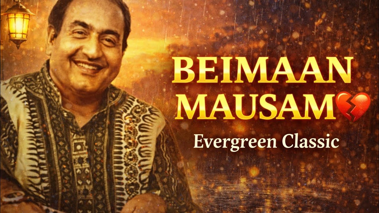 Aaj Mausam Bada Beimaan Hai | Old Hindi Song | Classic Evergreen | Mohammed Rafi Hit