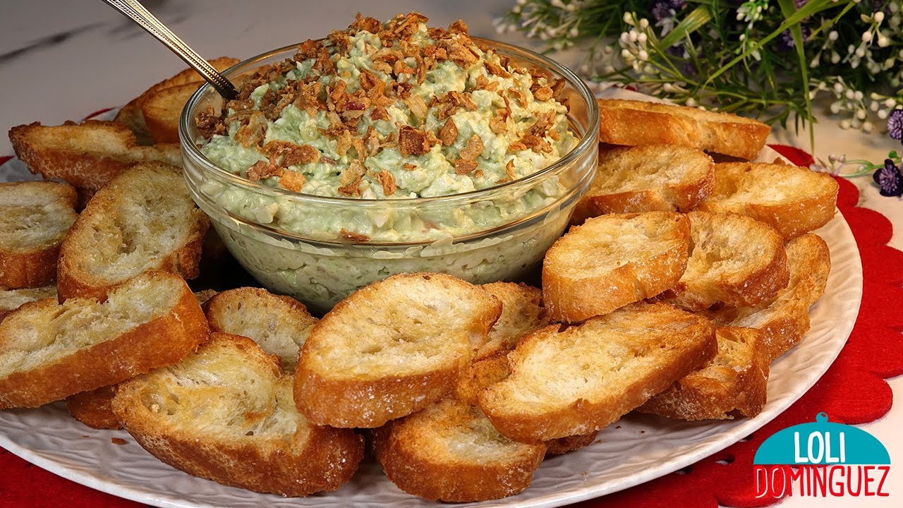 Aperitivo de Navidad para compartir, untable de pollo y aguacate - NAVIDAD