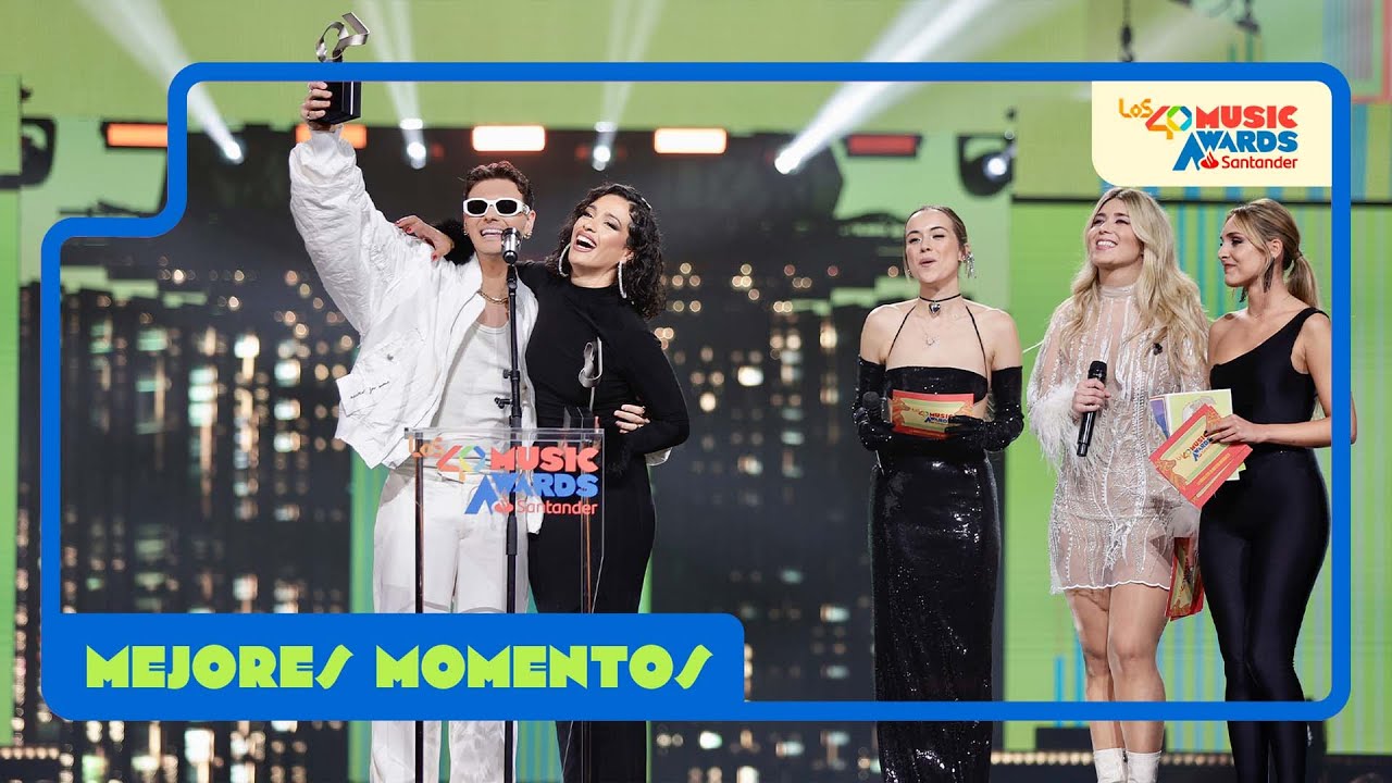 Chanel y Abraham Mateo premio a Mejor Colaboración - Clavaito con @marveles | LOS40 Music Award 2023