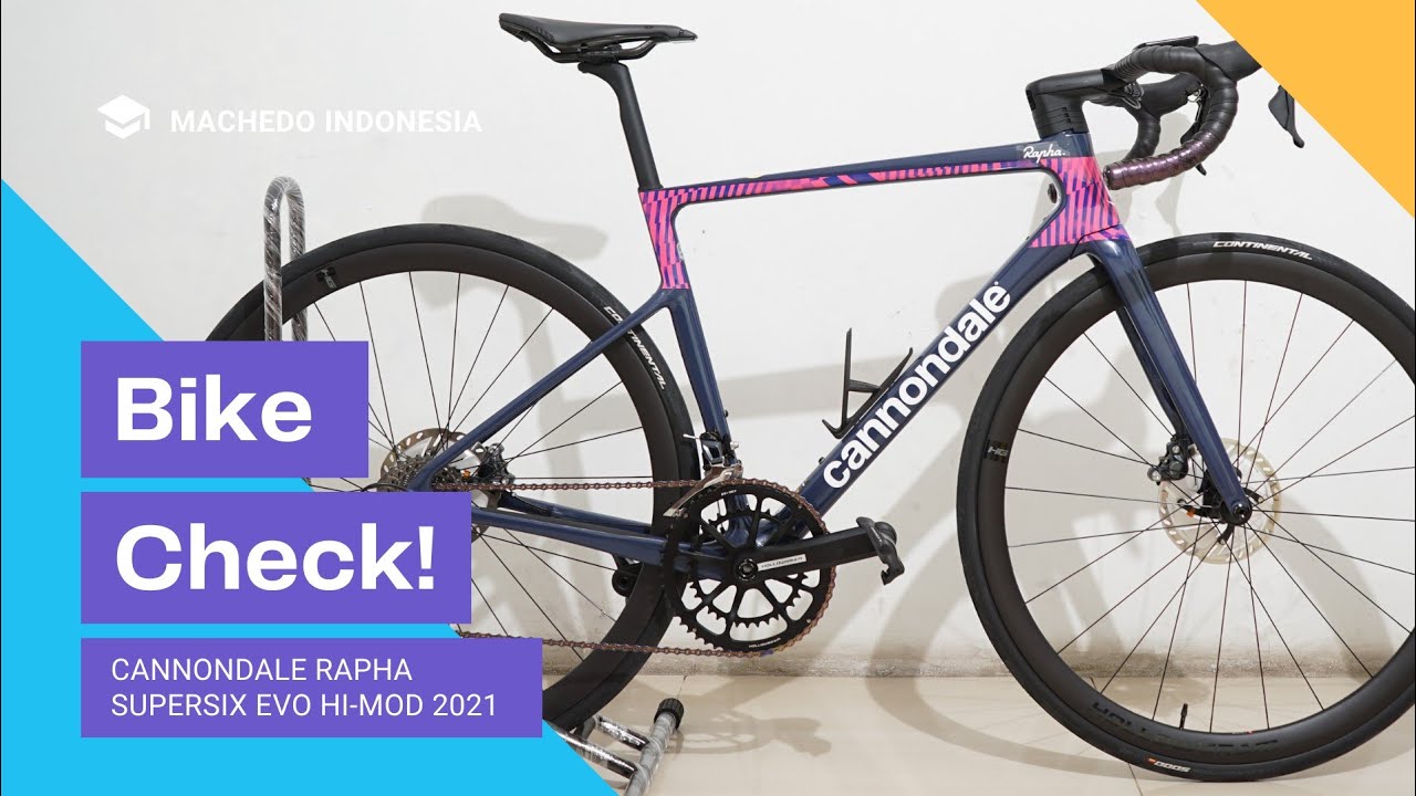 BIKE CHECK CANNONDALE RAPHA SUPERSIX EVO HI-MOD 2021 TEAM COLOUR! | REVIEW SEPEDA