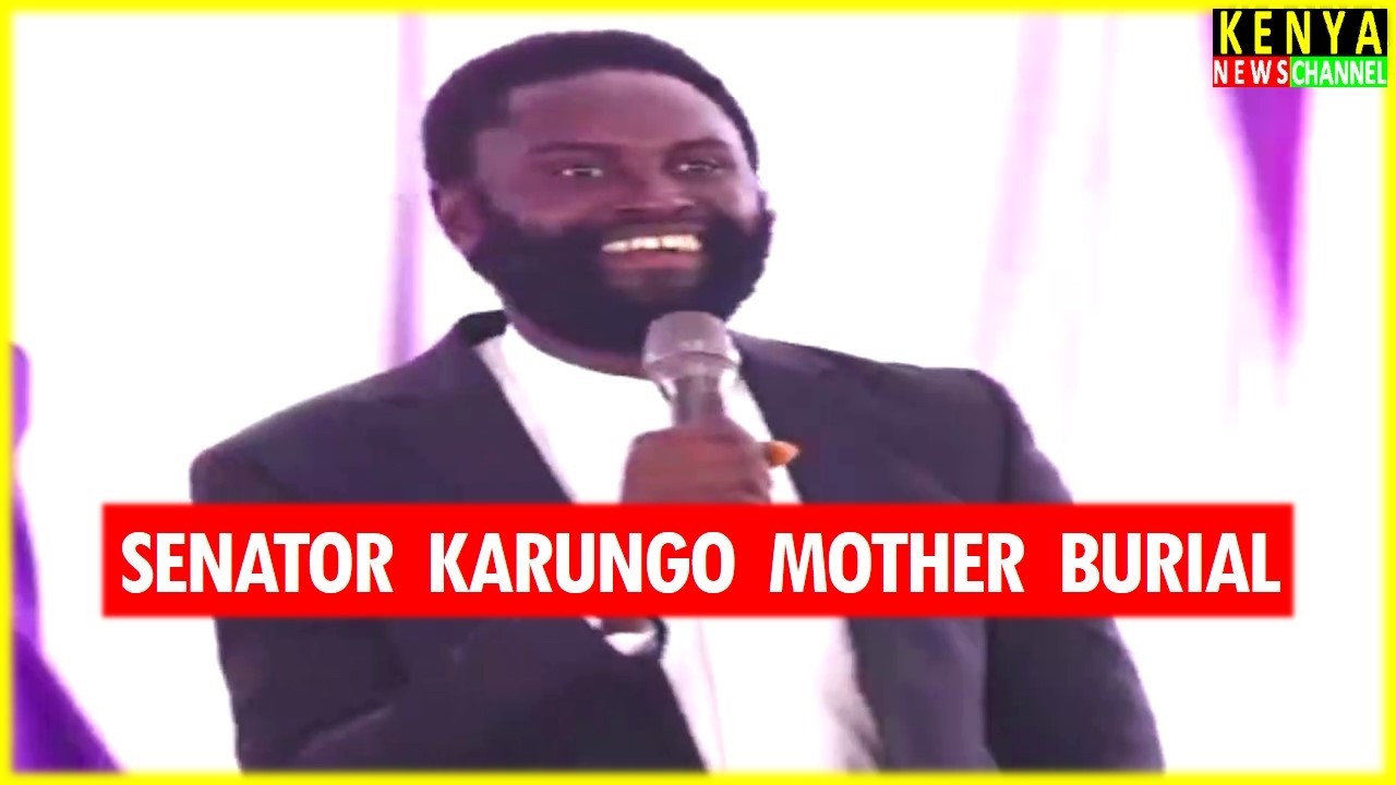Listen to Senator Methu speech during Karungo Thangwa Mother's Burial with Gachagua today in Kiambu