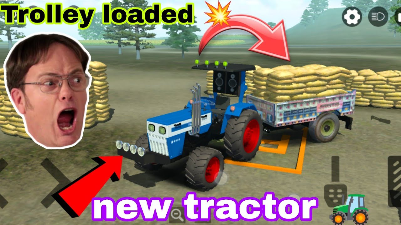 Loaded trolley with new tractor Swaraj 💥 | Lavel 3 complete with swaraj 🔥 | #swaraj855 #ytgaming 