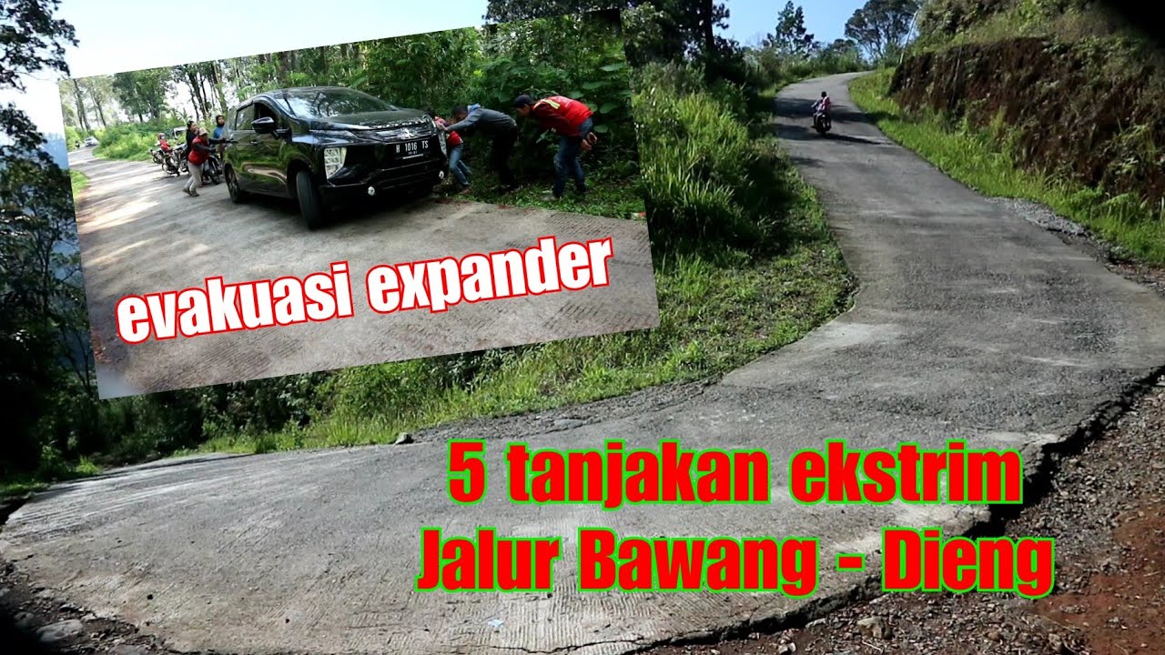 5 tanjakan jalur bawang - dieng || evakuasi expander || Crew krakalan || @krakalan official