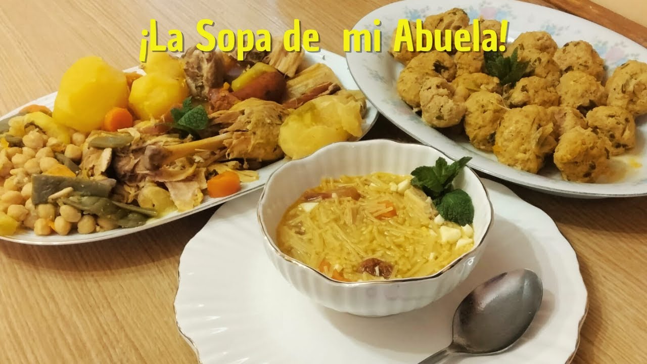 La Sopa Cubierta de Cocido que mi Abuela Hacía ¡Irresistible! 🤤🔥