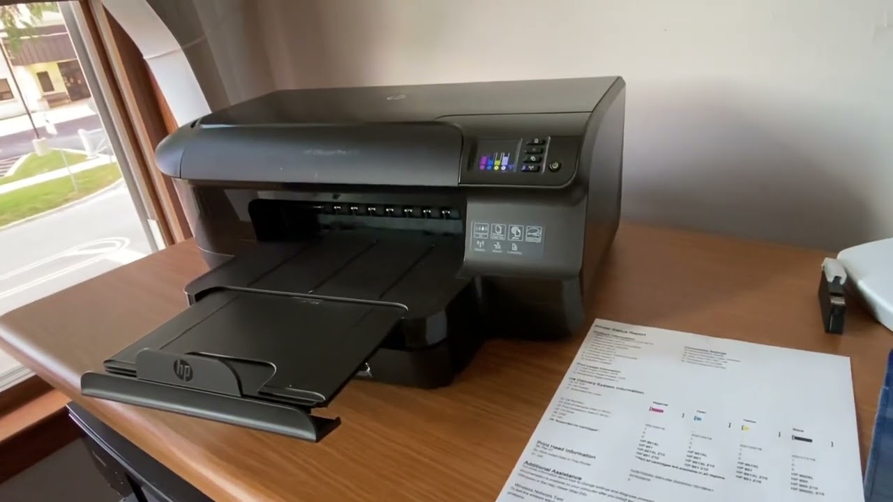 Low count HP Only 2218 Pages OfficeJet Pro 8100 CM752A Wireless InkJet Printer