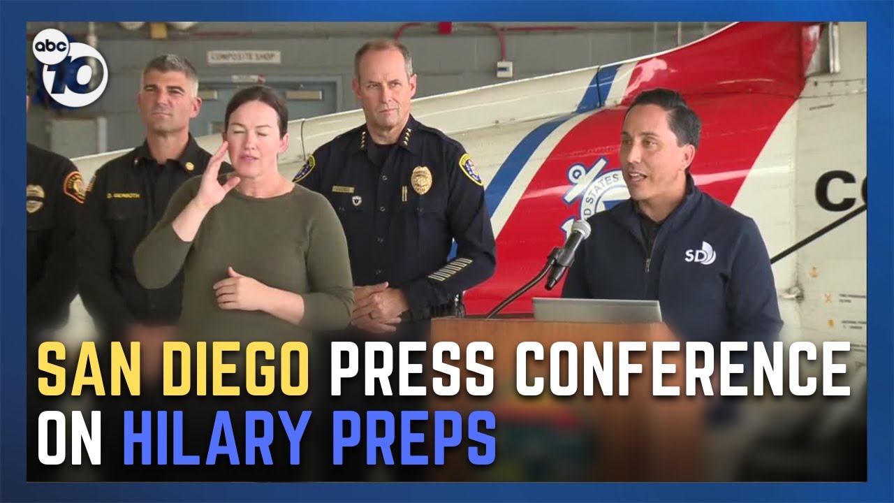 San Diego city leaders provide update on Hurricane Hilary preparations