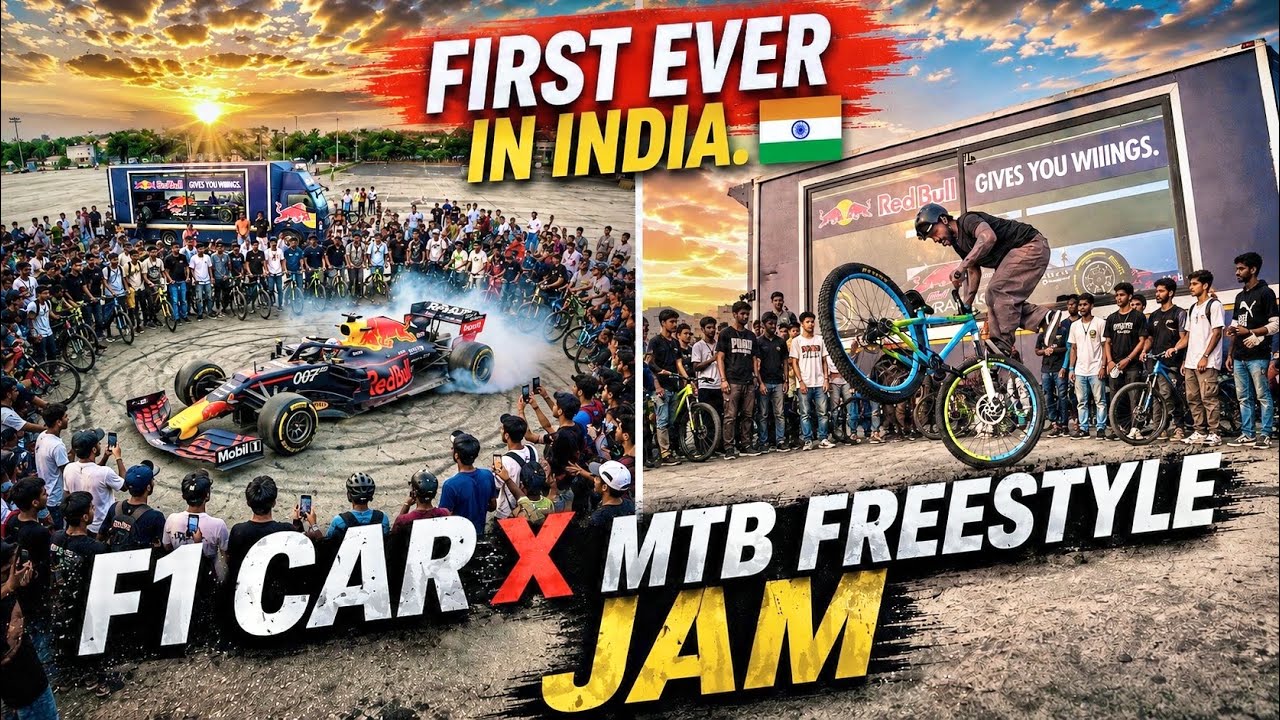 FIRST EVER F1 Car X MTB Jam in India🇮🇳 *History Created*
