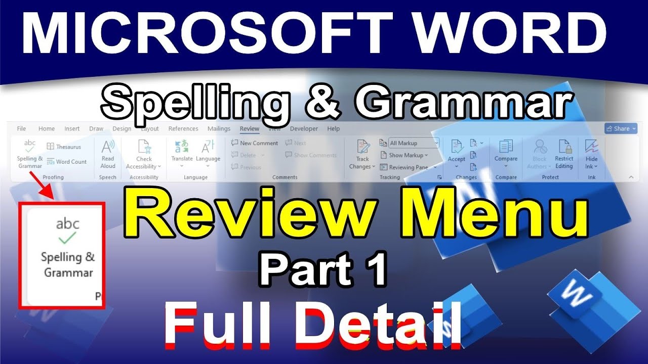 How to Use Spelling and Grammar Check in Microsoft Word. #msword #tutorial 