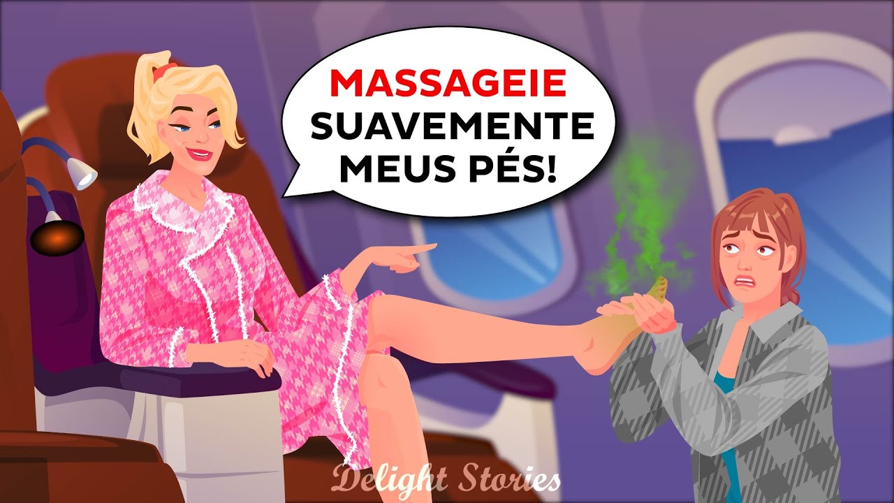 Então mande-a para a classe econômica, onde ela pertence! Isto é classe executiva, não uma creche!