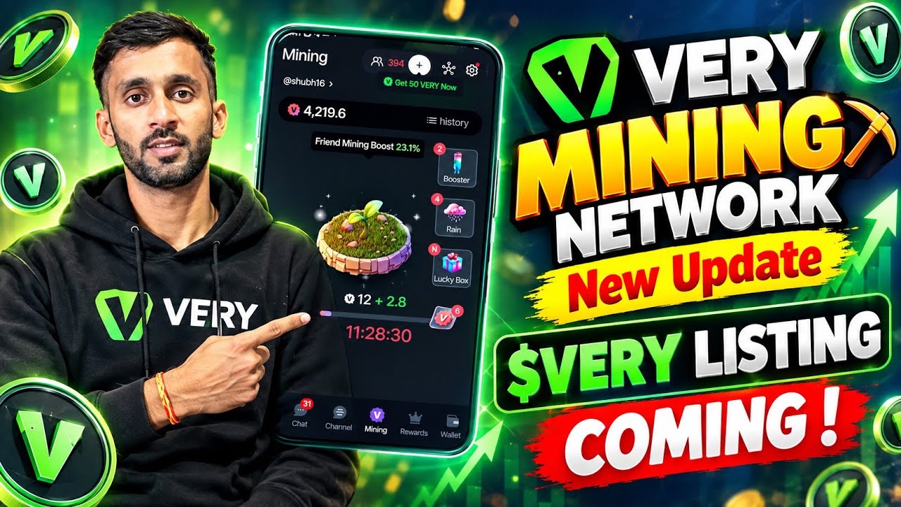 📌VERY TOKEN MINING●NEW UPDATE || $VERY NETWORK LISTING UPDATE || SEPTEMBER 22