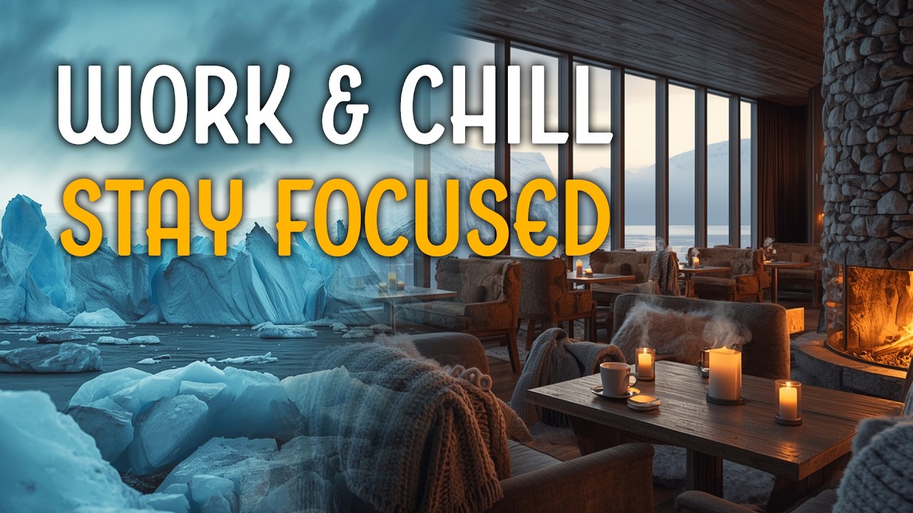 Work & Chill ☕ Cozy Coffee Jazz for Focus, Deep Work & Relax | 2H Fireplace Ambience
