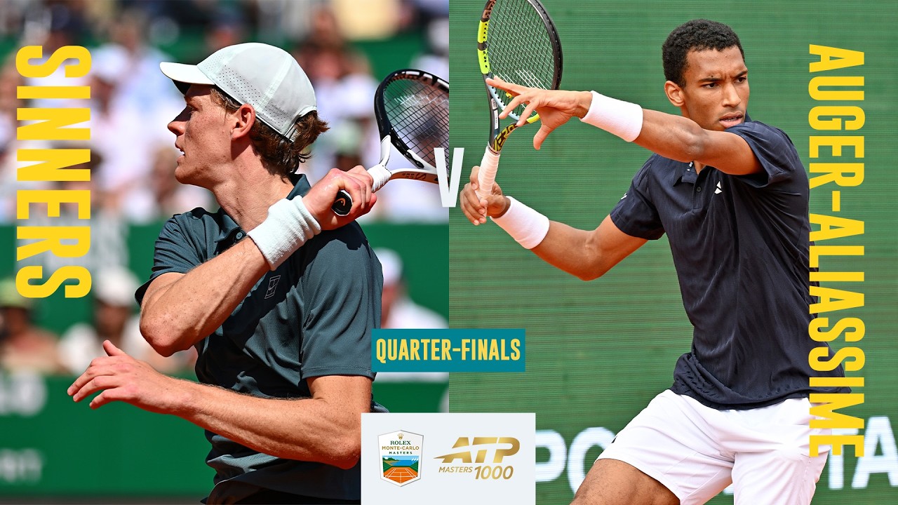 Felix Auger-Aliassime vs Jannik Sinner Match Highlights 🔥 | Rolex Monte-Carlo Masters 2026