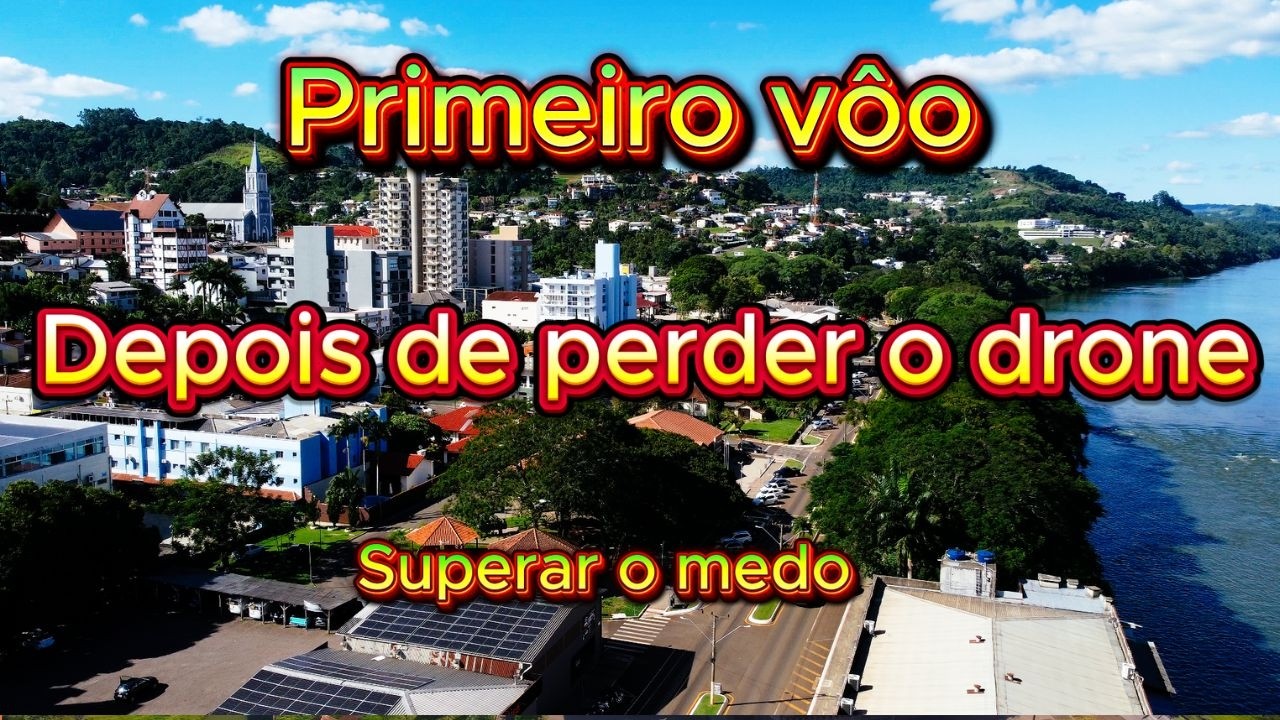 DEPOIS DE PERDER UM DRONE FIZ O PRIMEIRO VÔO COM MEDO DE VOAR, MÁS VALE A PENA.