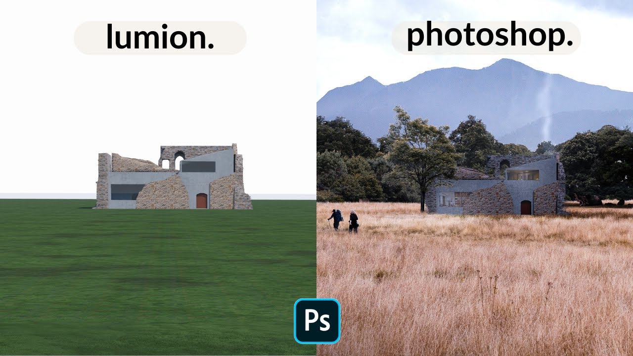 Création d'un Collage : J'ai Modifié un Rendu Lumion (+ pack)