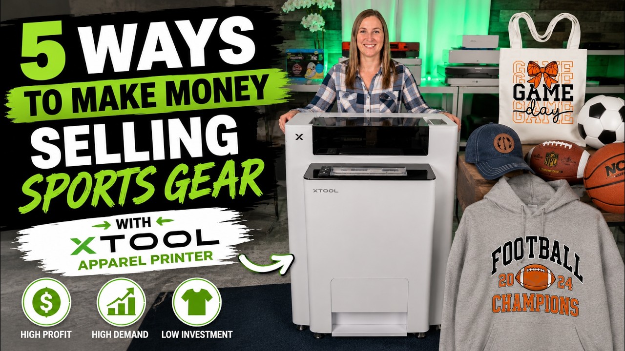 5 Ways to Make Money Selling Sports Gear with xTool Apparel Printer - Best DTF Printer