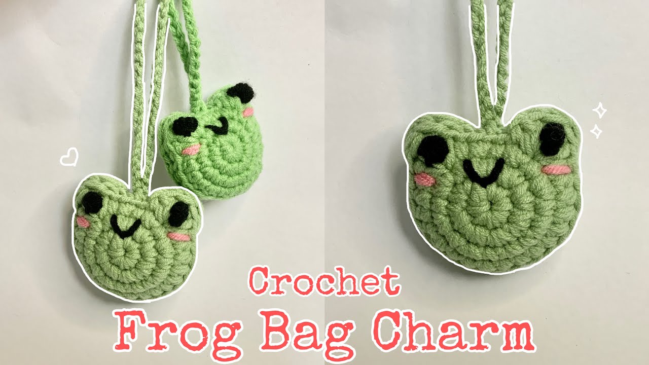 ✨How To Crochet Frog Bag Charm 🐸 Easy and Fast