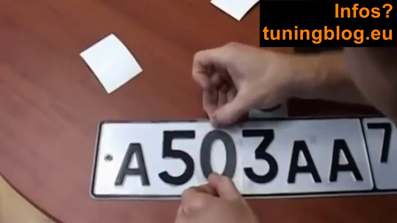 Nummernschild unkenntlich machen f&uuml;r Blitzer & Laser   verboten