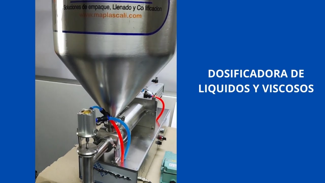 🌟FUNCIONAMIENTO DE UNA DOSIFICADORA DE LIQUIDOS Y VISCOSOS👍 - MAQUINA NEUMATICA