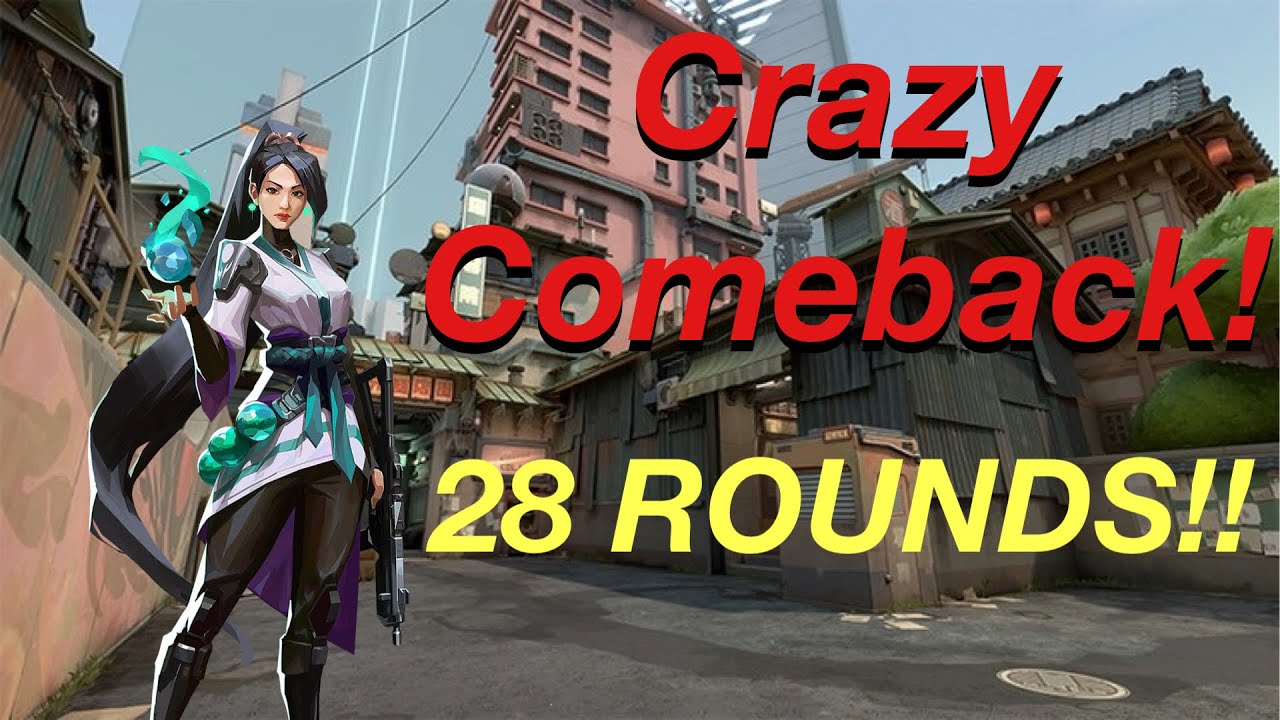 Crazy 28 ROUND COMEBACK RANK Game On Valorant!