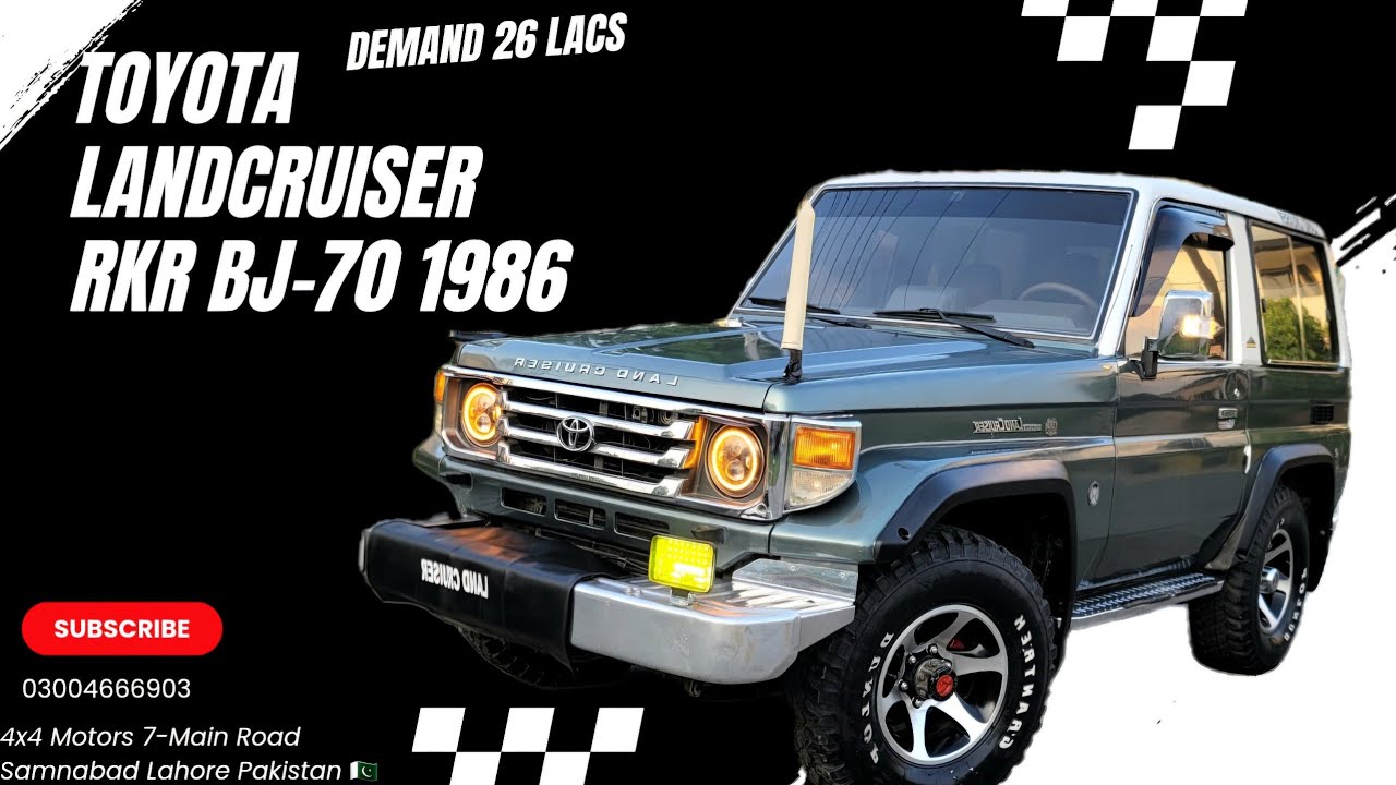 Toyota Landcruiser RKR BJ-70 1986 Model |Sale Review Video|03004666903 #4x4 Motors