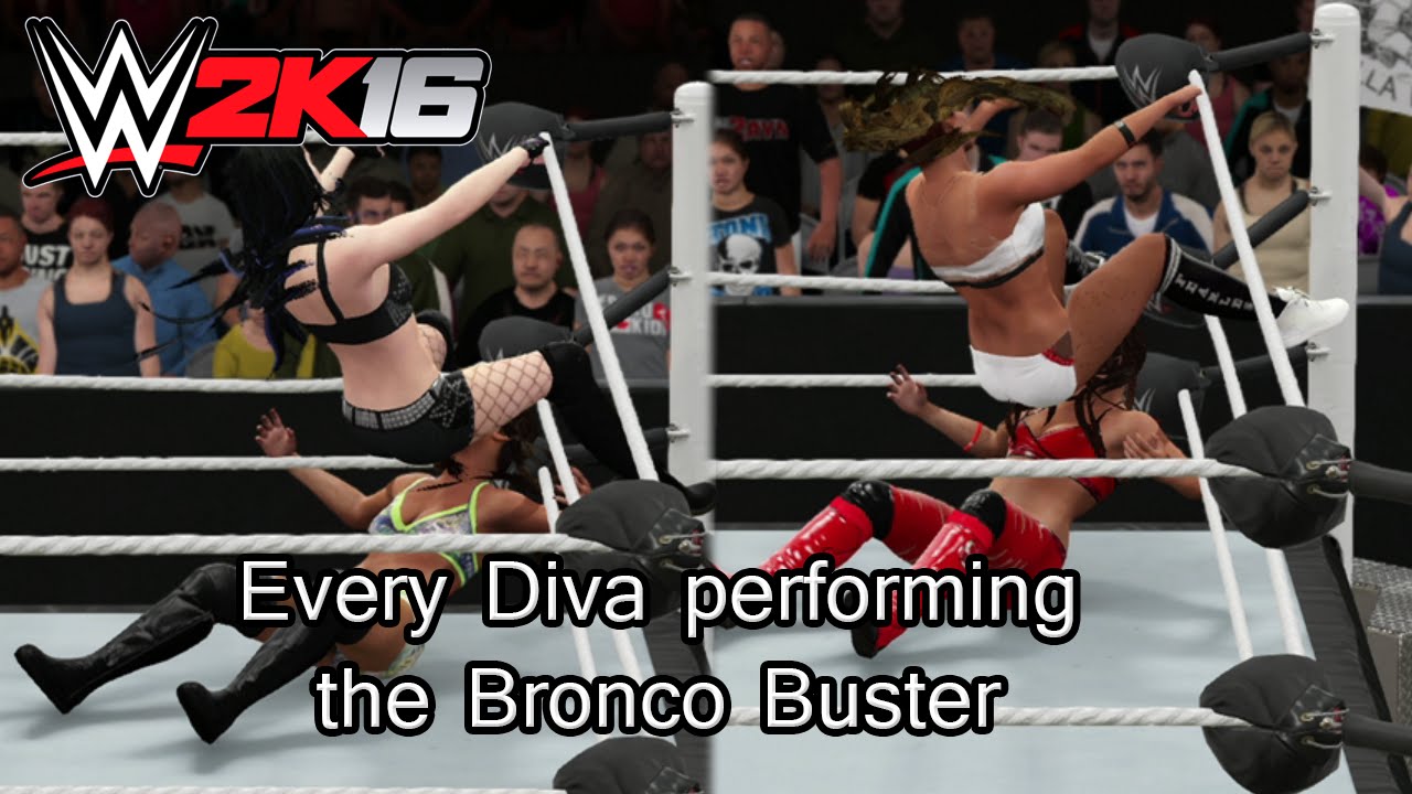 Every Diva Performing the Bronco Buster - WWE 2K16 PS4