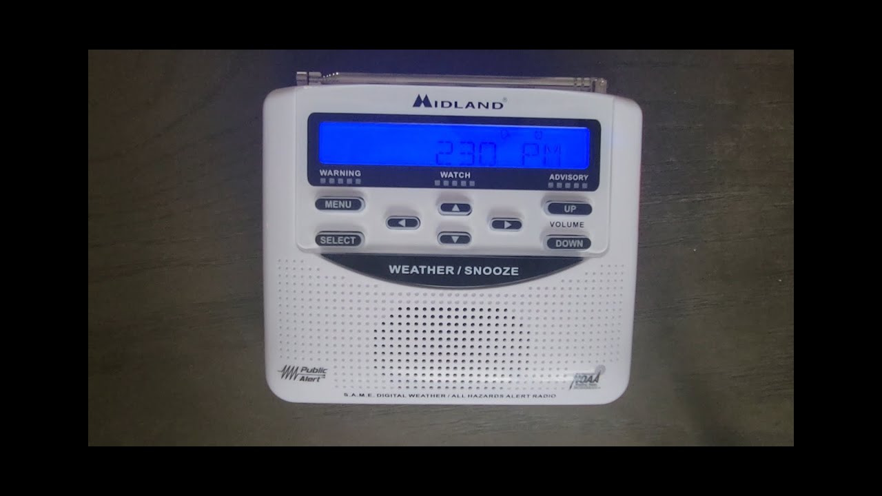 Midland WR120B/WR120EZ Weather Radio Setup & NWR History
