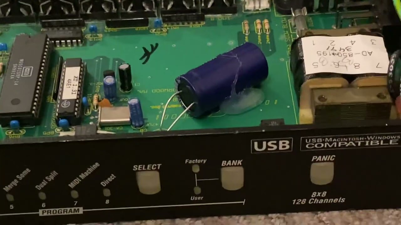 Fix for unresponsive MOTU Midi Express XT original 1999 model.