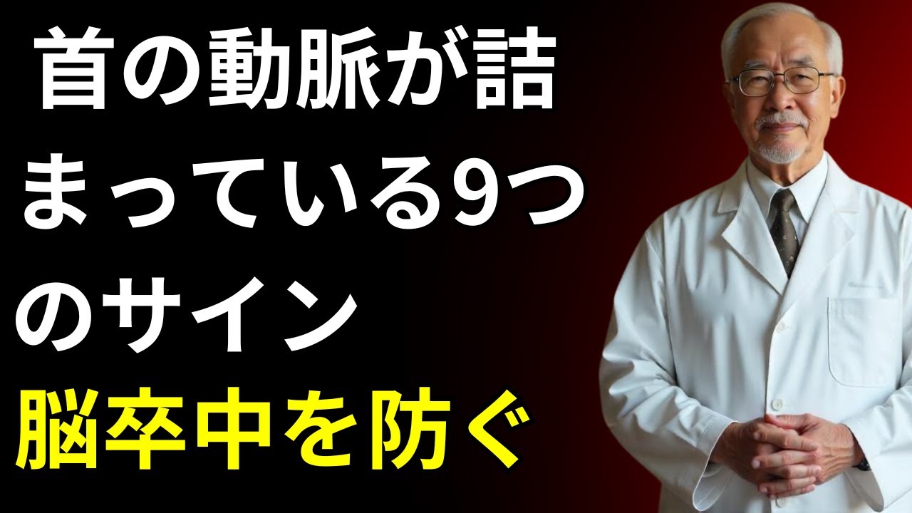 首の動脈が詰まる危険を知らせる9つの警告サイン（5番目は絶対に見逃すな）