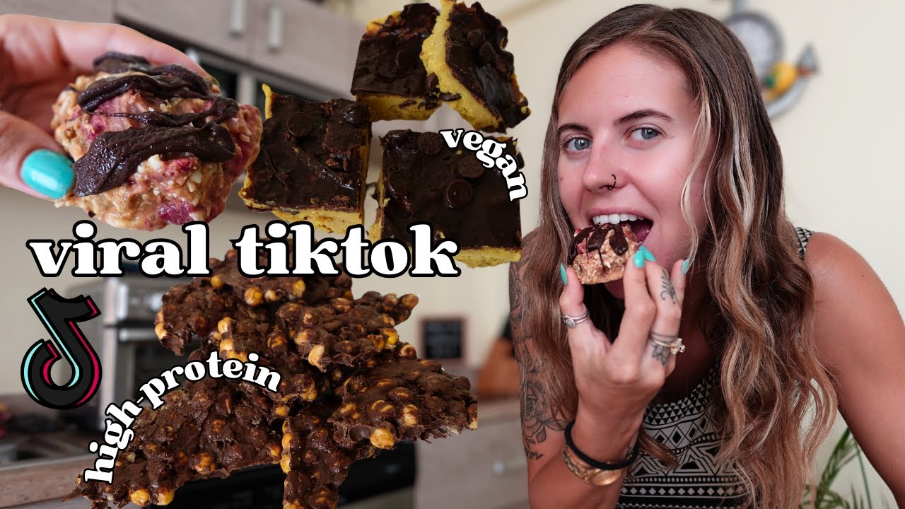 Trying TikTok's Viral High Protein Vegan Desserts