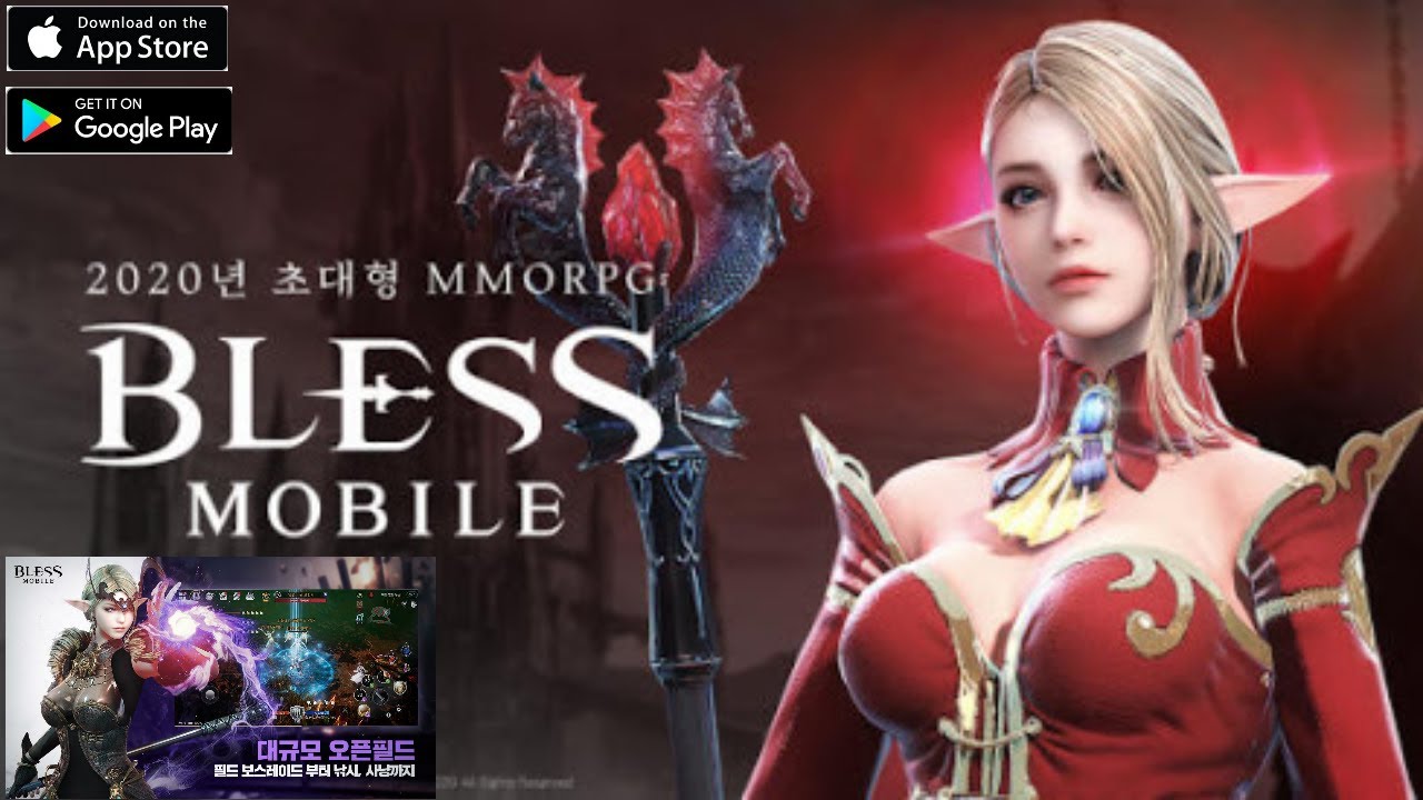 Bless Mobile, authentic MMORPG, gameplay mobile (Android/IOS)