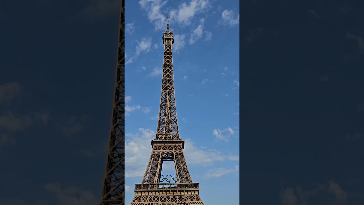 Eiffel Tower During Olympic Games | View from the Beach Volleyball Stadium | Paris Olympics 2024